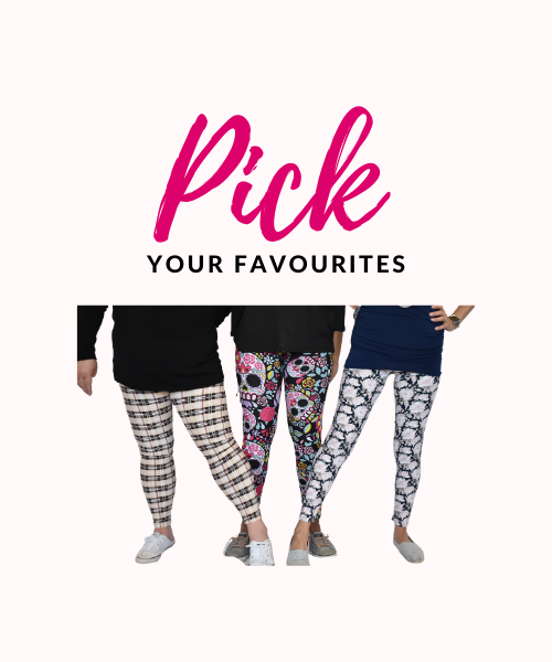 Choose your favourite leggins, tops and accessories to build your